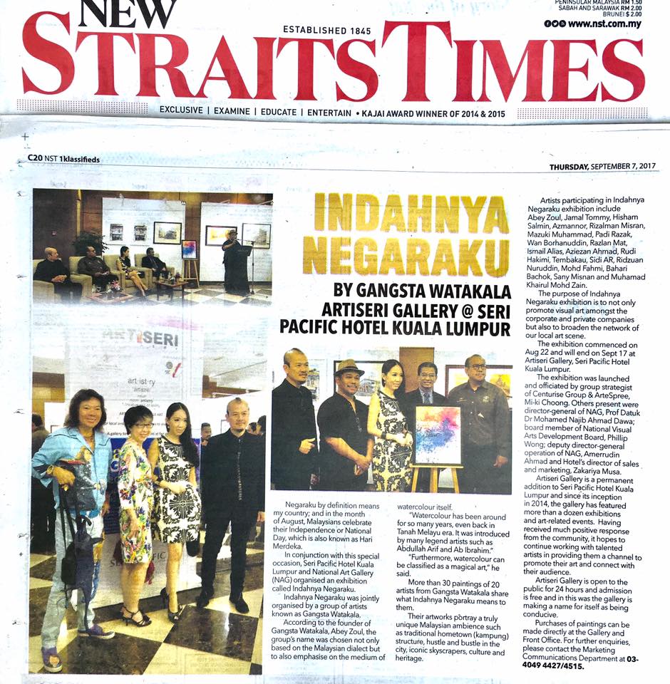 ArteSpree Group Strategist, Mi-Ki Choong was invited to officiate 'Indahnya Negaraku' art exhibition.